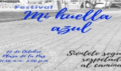 Invitación al evento Festival Mi Huella Azul.