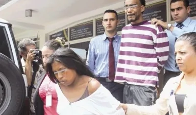 Los padres de la menor tras su captura.