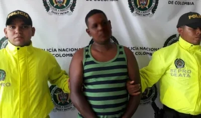 El hombre fue capturado en el barrio Abajo del mencionado municipio.