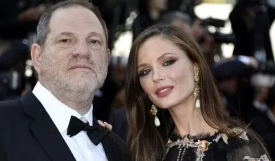 Harvey Weinstein y su esposa Georgina Chapman, en Cannes, en 2015. 