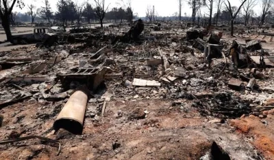 Daños causados en Santa Rosa, California.