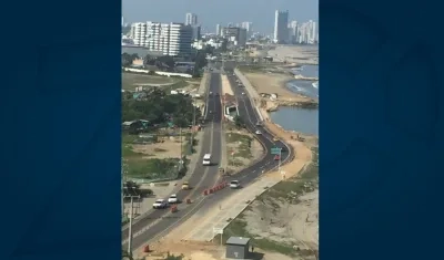 Las obras habilitadas en el sector de la Bocana.