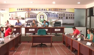 El Concejo de Soledad en sesión ordinaria de 2016.