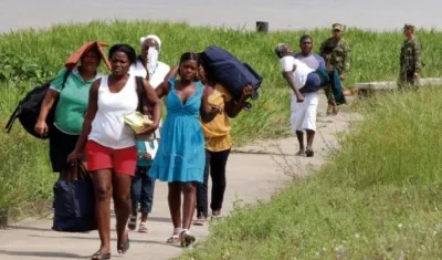1500 desplazamientos en Tumaco.