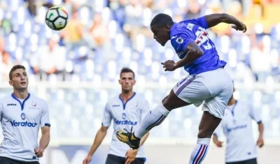 Acción del tanto de Duvan Zapata. 