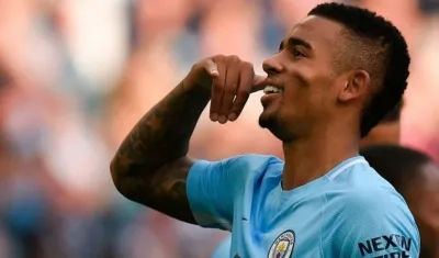 Gabriel Jesús, delantero del Manchester City. 