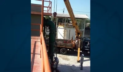 Montaje de macromedidores en Malambo.