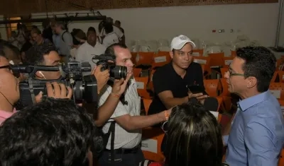 Carlos Caicedo, en la Universidad del Atlántico.