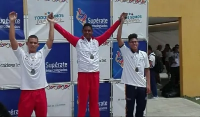 Camilo Marrugo, nadador del Atlántico. 