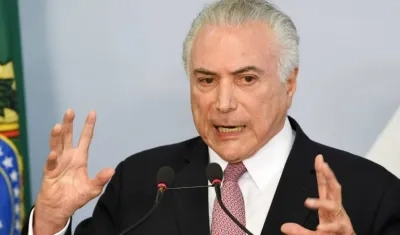  Michel Temer,  presidente brasileño.