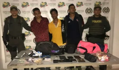 Capturados en Malambo por la Policía. 