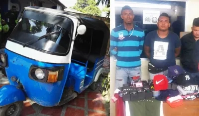 Capturados por la Policía. 