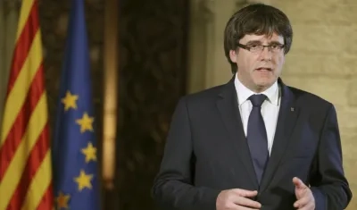 Carles Puigdemon, presidente de la región de Cataluña.