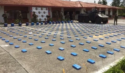 Droga incautada durante el operativo.