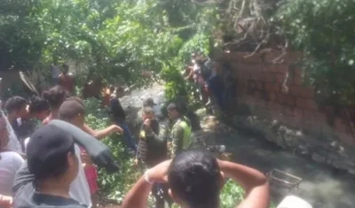 Lugar donde fue encontrado el feto.