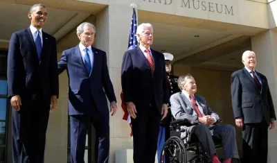 Los cinco expresidentes vivos de Estados Unidos