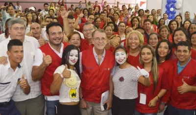 El Gobernador, Eduardo Verano, y el Secretario de Educación, Dagoberto Barraza, durante la apertura.