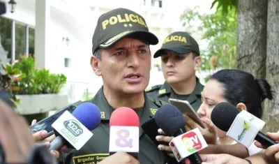 Brigadier general Mariano Botero Coy, comandante de la Policía Metropolitana de Barranquilla.