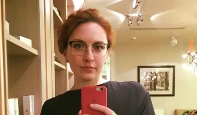  Tatiana Felgenhauer, periodista de la emisora de radio independiente "Eco de Moscú".