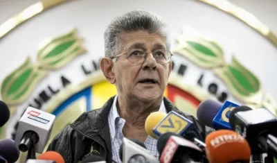  Henry Ramos Allup, secretario general de la Acción Democrática (AD).