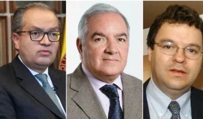 Fernando Carrillo, procurador, Edgardo Maya, contralor y Carlos Negret Mosquera, defensor del Pueblo.