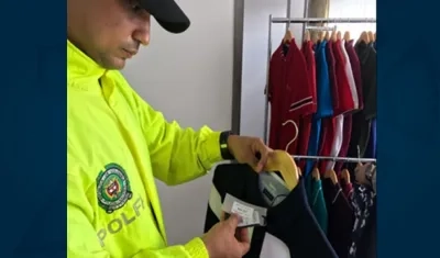 Mercancía incautada por la Policía en Barranquilla.