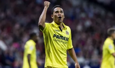  El delantero colombiano del Villarreal, Carlos Bacca