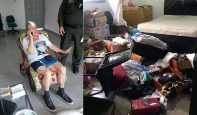 El sacerdote tuvieron que cogerle 5 puntos de sutura en la cabeza.