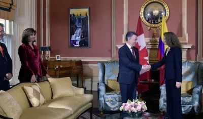La Gobernadora General de Canadá, Julie Payette, se reunió con el Presidente Santos.