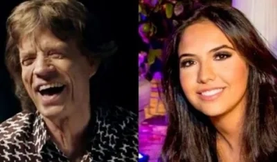 Mick Jagger y Noor Alfallah.