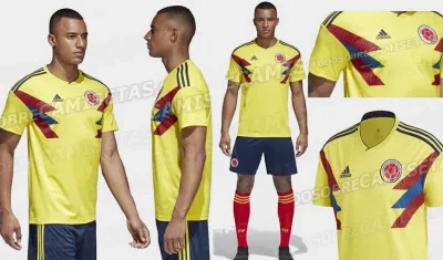 Así es la vista completa del nuevo uniforme de Colombia. 
