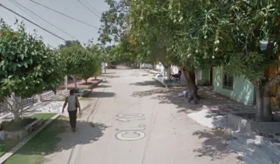 Aspecto de la calle 10 de Santo Tomás.