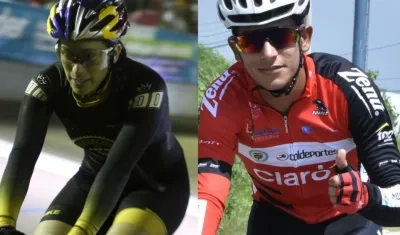 Mariana Pajón y Nelson Soto. 