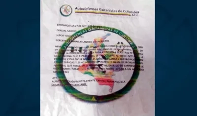 Este es el panfleto que recibió el gerente de Supergiros.