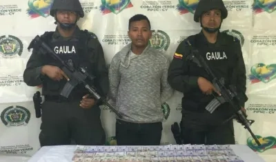 La captura por extorsión fue realizada por el Gaula de la Policía.