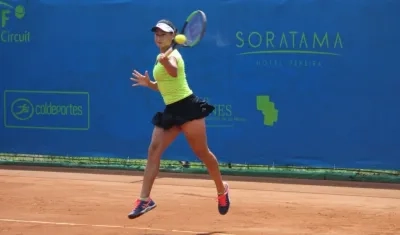 María Fernanda Herazo, tenista barranquillera. 