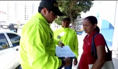 La mujer fue capturada por unidades de la Sijin en el municipio de Soledad.