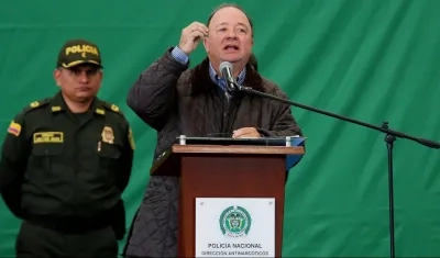 El ministro de Defensa, Luis Carlos Villegas.