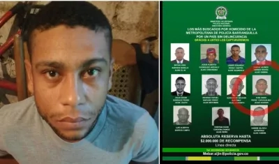 Iván Darío Pérez Carvajalino, alias "Guason", fue capturado en el barrio El Bosque.