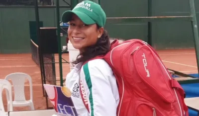 María Fernanda Herazo, tenista barranquillera. 