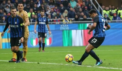 Momento de la anotación de Eder. 