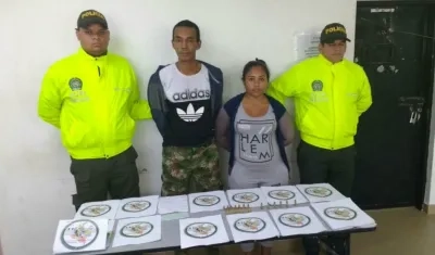 Nelson y Viviana fueron capturados en un allanamiento en el municipio de Soledad