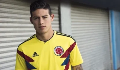 James Rodríguez, jugador colombiano.