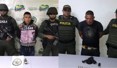 Alias 'Lucho' y alias 'El mono', dos de los 4 capturados por el homicidio de la chancera en Juan de Acosta.