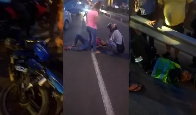 Impresionante choque múltiple en la Circunvalar