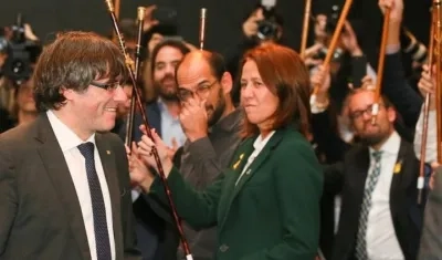 El expresidente cesado de la Generalitat de Cataluña reclamó una "reacción" a la Unión Europea.