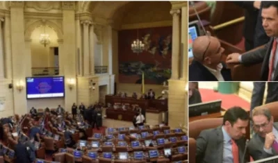 Ministro del Interior, Guillermo Rivera, estuvo en la plenaria de la Cámara de Representantes.