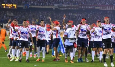 Celebración juniorista.