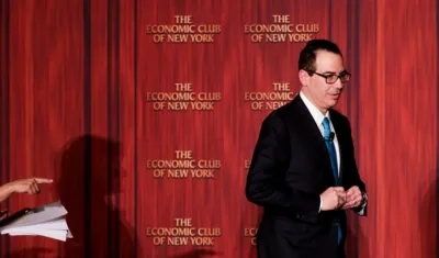 Sl secretario del Tesoro de Estados Unidos, Steven Mnuchin.