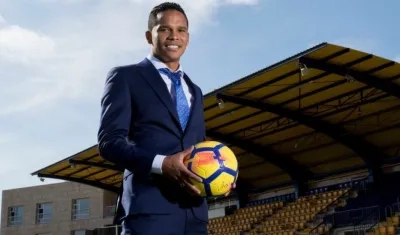 Carlos Bacca, delantero porteño. 